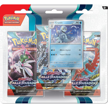 Pokémon – Tripack - 3 Boosters EV4 Faille Paradoxe : Cryodo