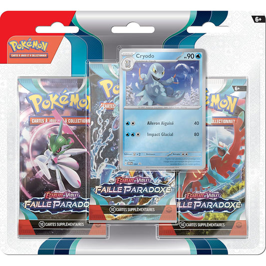 Pokémon – Tripack - 3 Boosters EV4 Faille Paradoxe : Cryodo