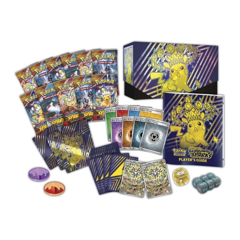 Pokémon - ETB - Coffret Dresseur d'Elite - EV08 Écarlate et Violet - Étincelles Déferlantes - Shiny TCG