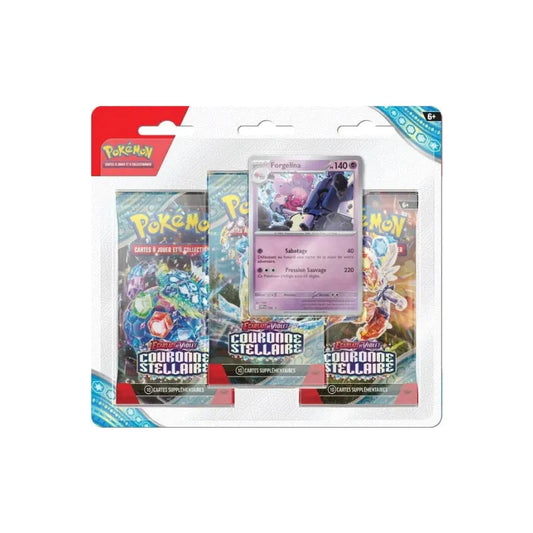 Pokémon - Tripack - EV07 Couronne Stellaire - Forgelina - Shiny TCG