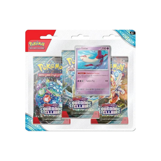 Pokémon - Tripack - EV07 Couronne Stellaire - Latias - Shiny TCG
