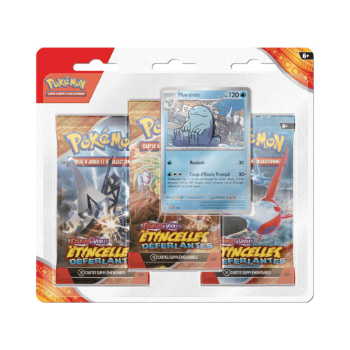 Pokémon - Tripack - EV08 Etincelles déferlantes - Maraiste - Shiny TCG