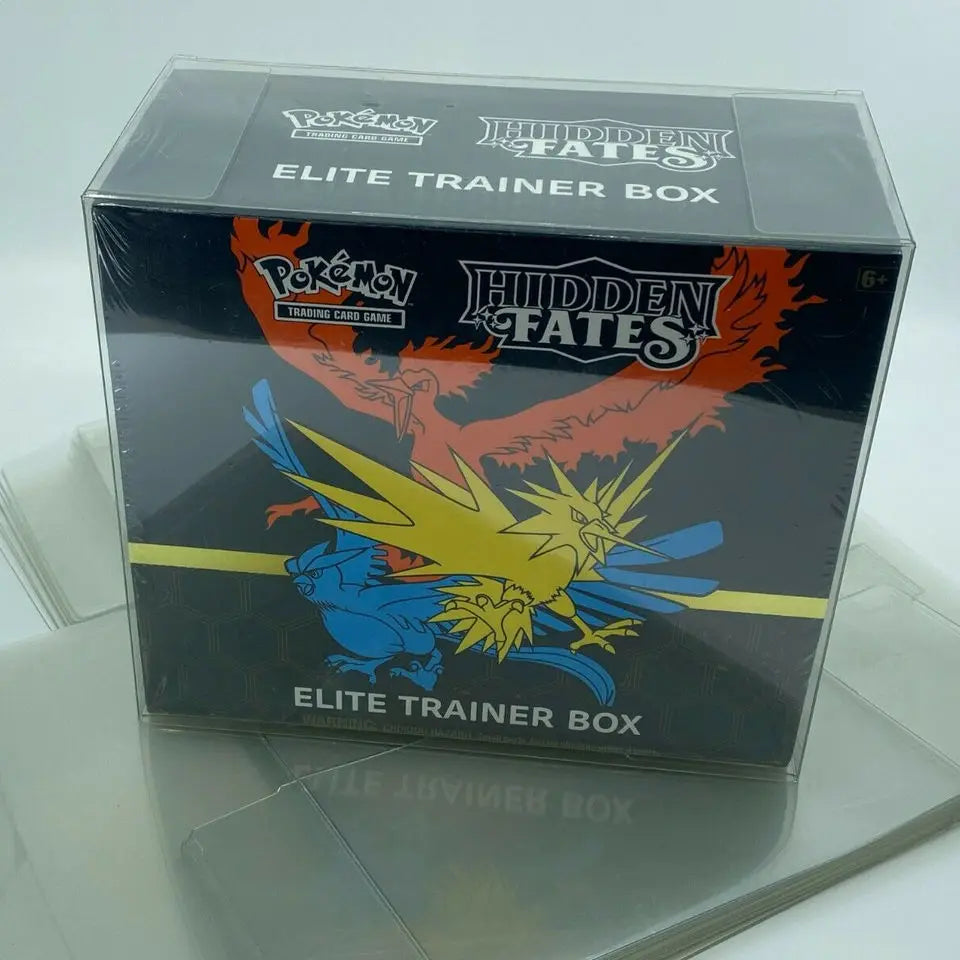 Protections Plastiques Souples pour ETB Pokémon (x10) – Étuis Transparents