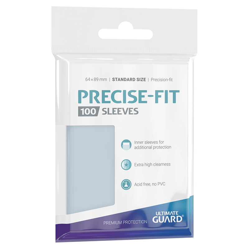 Ultimate Guard Precise - Fit Sleeves – 100 Pochettes Intérieures Standard - Shiny TCG